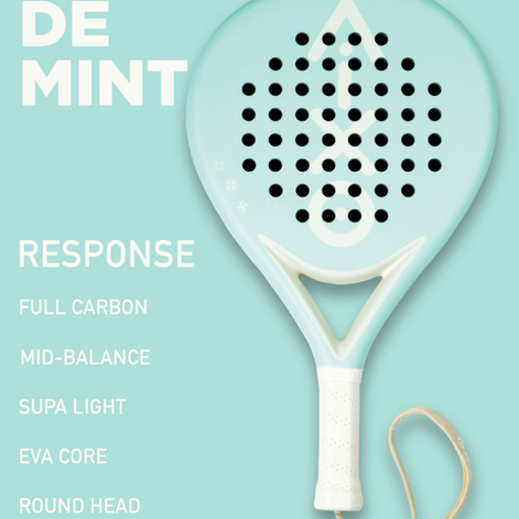 Aixo Pastel de Mint Ghost Padel Racket - Full Carbon - RL-B09