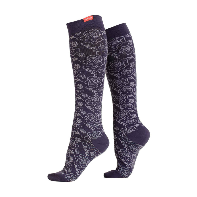 Wide Calf Graduated Compression Socks 20-30 mmhg with Merino Wool