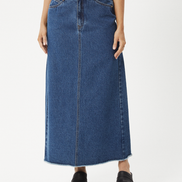 Afends Chichi- Denim Midi Skirt
