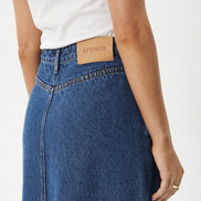Afends Chichi- Denim Midi Skirt