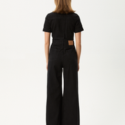Afends Miami- Denim Flared Jumpsuit