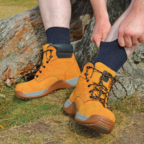 Mens Winter Warm Wool Blend Hiking Socks for Boots (Multipack Options)
