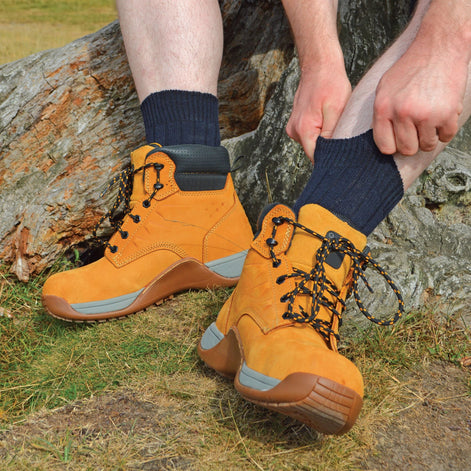 Mens Winter Warm Wool Blend Hiking Socks for Boots (Multipack Options)