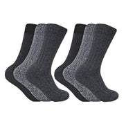 Mens Winter Warm Wool Blend Hiking Socks for Boots (Multipack Options)