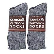 Mens Winter Warm Wool Blend Hiking Socks for Boots (Multipack Options)