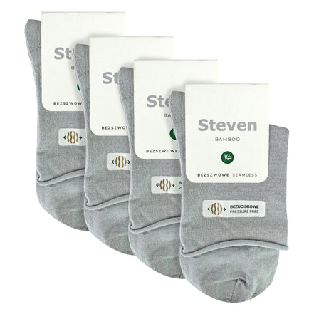 4 Pairs Ladies Bamboo Sensory Socks - Soft Seamless All Day Comfort Socks