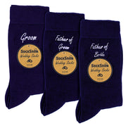 3 Pairs Mens Wedding Socks for Father of the Groom & Bride | Wedding Gift