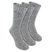 3 Pack Men's Warm Ribbed Knitted Wool Work Boot Socks