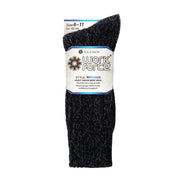 3 Pack Men's Warm Ribbed Knitted Wool Work Boot Socks