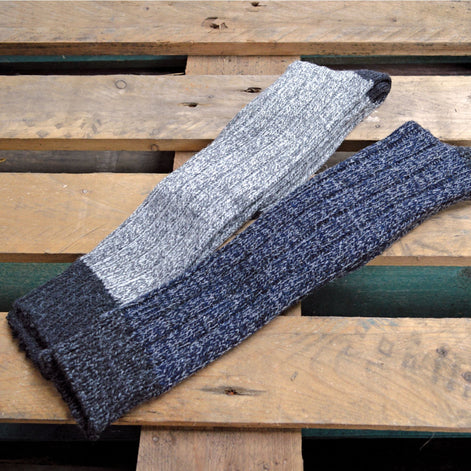 3 Pack Men's Extra Long Knee High Knitted Wool Boot Socks