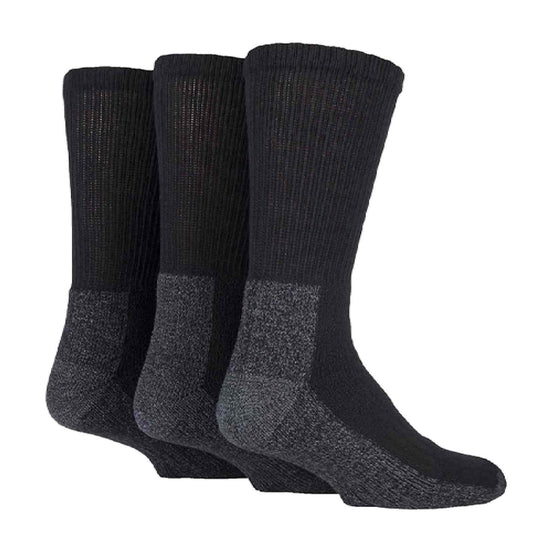 3 Pack Men's Heavy Duty Work Socks for Steel Toe Boots