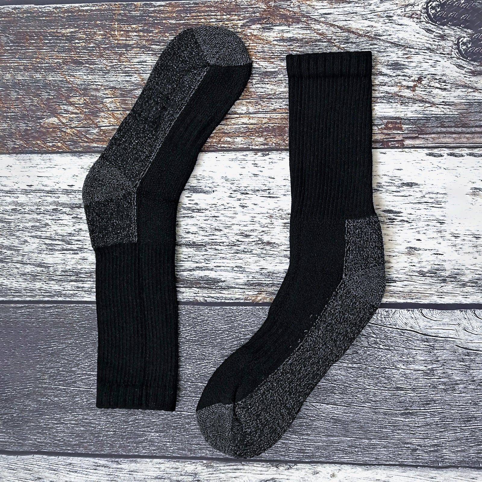 3 Pack Men's Heavy Duty Work Socks for Steel Toe Boots