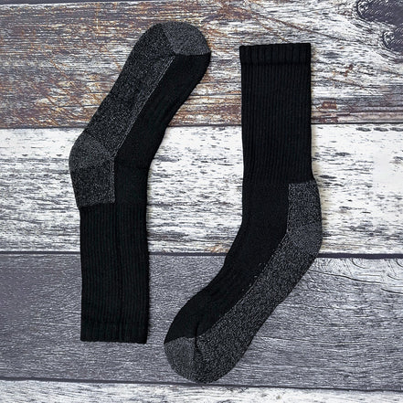 3 Pack Men's Heavy Duty Work Socks for Steel Toe Boots