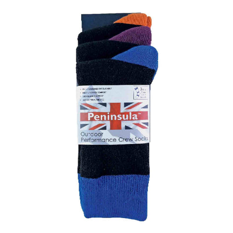 3 Pack Men's Cushioned Anti Blister Dual Layer Hiking Socks
