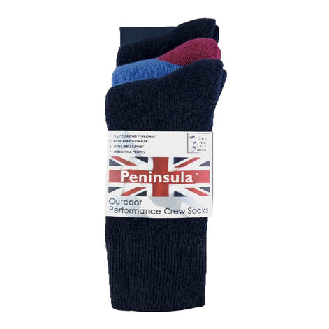 3 Pack Men's Cushioned Anti Blister Dual Layer Hiking Socks