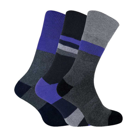 3 Pack Men's Cushioned Anti Blister Dual Layer Hiking Socks