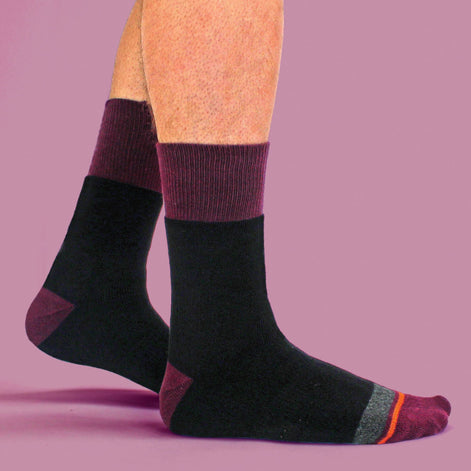 3 Pack Men's Cushioned Anti Blister Dual Layer Hiking Socks