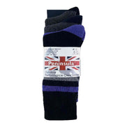 3 Pack Men's Cushioned Anti Blister Dual Layer Hiking Socks