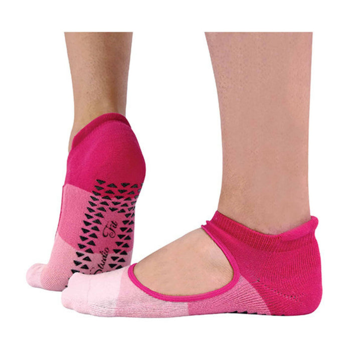 2 Pack Ladies Non Slip Grip Low Cut Invisible Pilates Yoga Socks