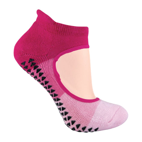 2 Pack Ladies Non Slip Grip Low Cut Invisible Pilates Yoga Socks