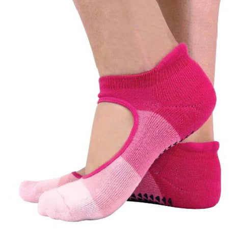 2 Pack Ladies Non Slip Grip Low Cut Invisible Pilates Yoga Socks