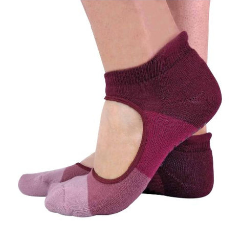 2 Pack Ladies Non Slip Grip Low Cut Invisible Pilates Yoga Socks