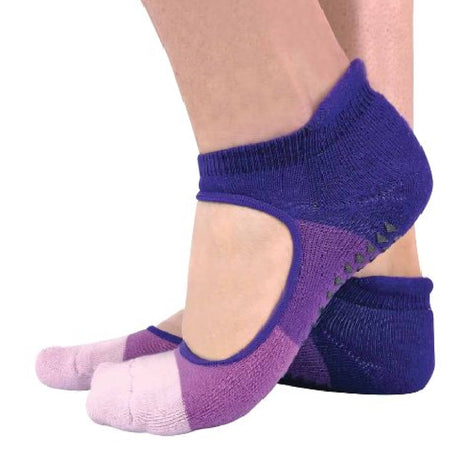 2 Pack Ladies Non Slip Grip Low Cut Invisible Pilates Yoga Socks