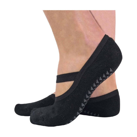 Ladies Cotton Non Slip Yoga Socks with Straps (Multipack Options)