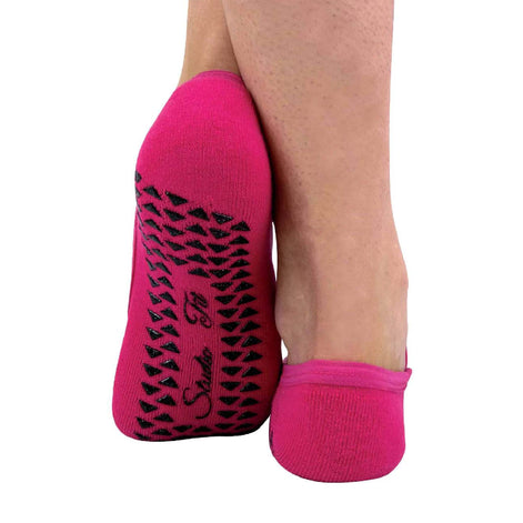 Ladies Cotton Non Slip Yoga Socks with Straps (Multipack Options)