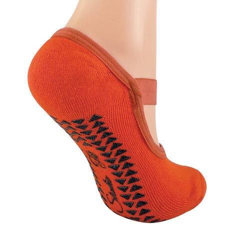 Ladies Cotton Non Slip Yoga Socks with Straps (Multipack Options)
