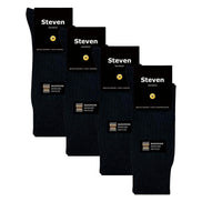 4 Pairs Mens Bamboo Sensory Socks - Soft Seamless All Day Comfort Socks