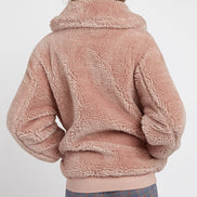 Woody Borg Oversized Bomber Jacket - Pink