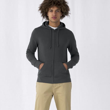 Organic Essential Zipped Hoodie: Men's