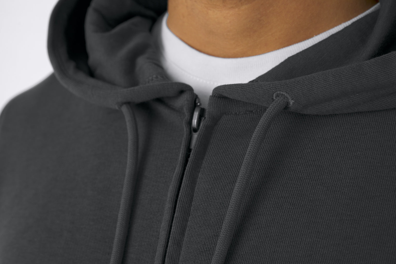 Organic Essential Zipped Hoodie: Men's