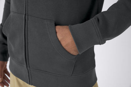 Organic Essential Zipped Hoodie: Men's