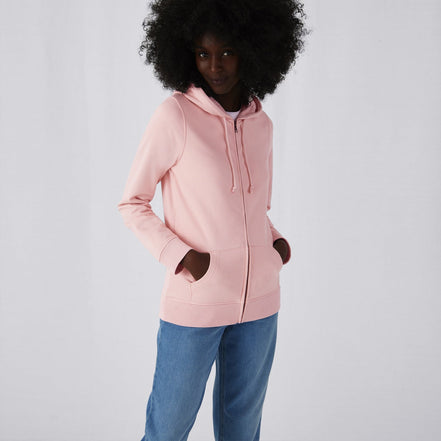 Organic Essential Zipped Hoodie: Women's