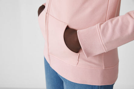 Organic Essential Zipped Hoodie: Women's