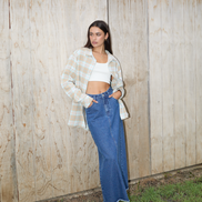 Afends Chichi- Denim Midi Skirt