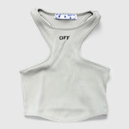 Basic Lux Rib Rowing Top Light Grey
