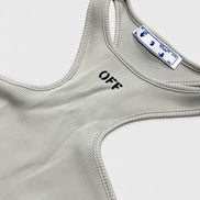 Basic Lux Rib Rowing Top Light Grey