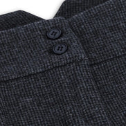 Wsn01 - Women Grey Suit Blazer Waistcoat & Trousers in Tweed Herringbone