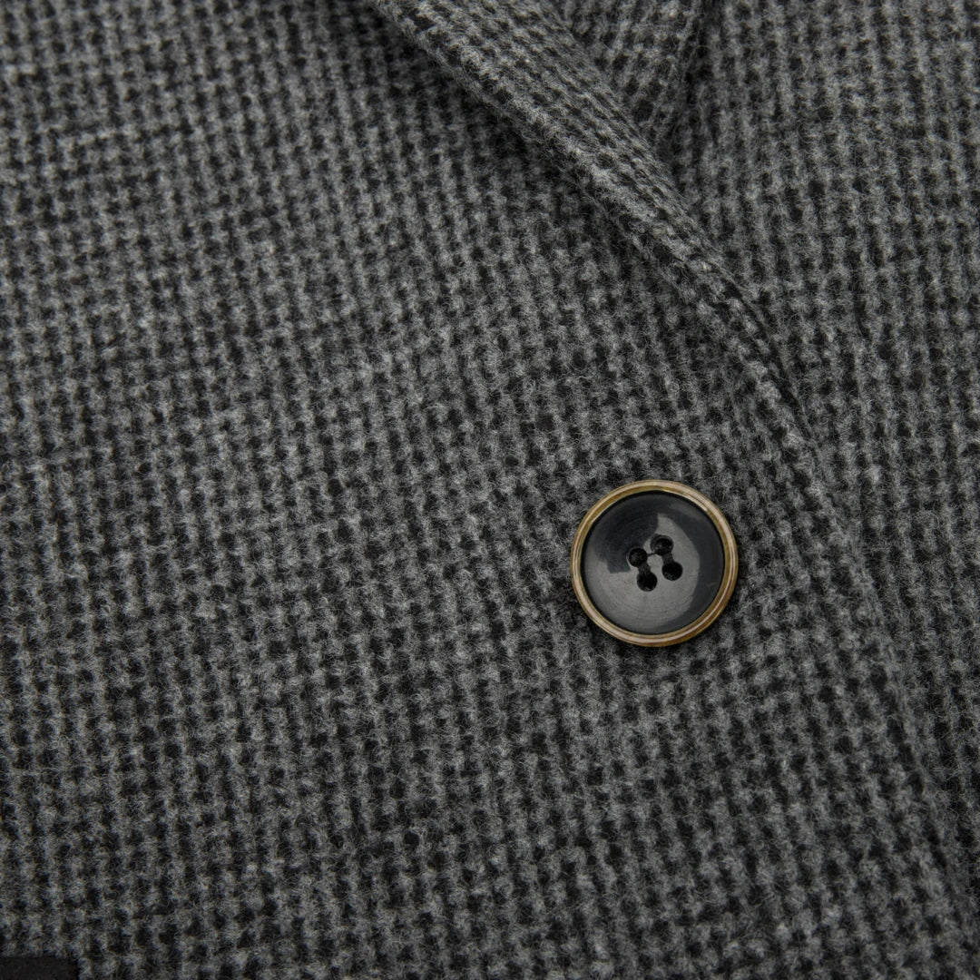Wsn01 - Women Grey Suit Blazer Waistcoat & Trousers in Tweed Herringbone