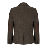 Wsn04 - Women's Brown Tweed Blazer Waistcoat & Trouser Classic Suit
