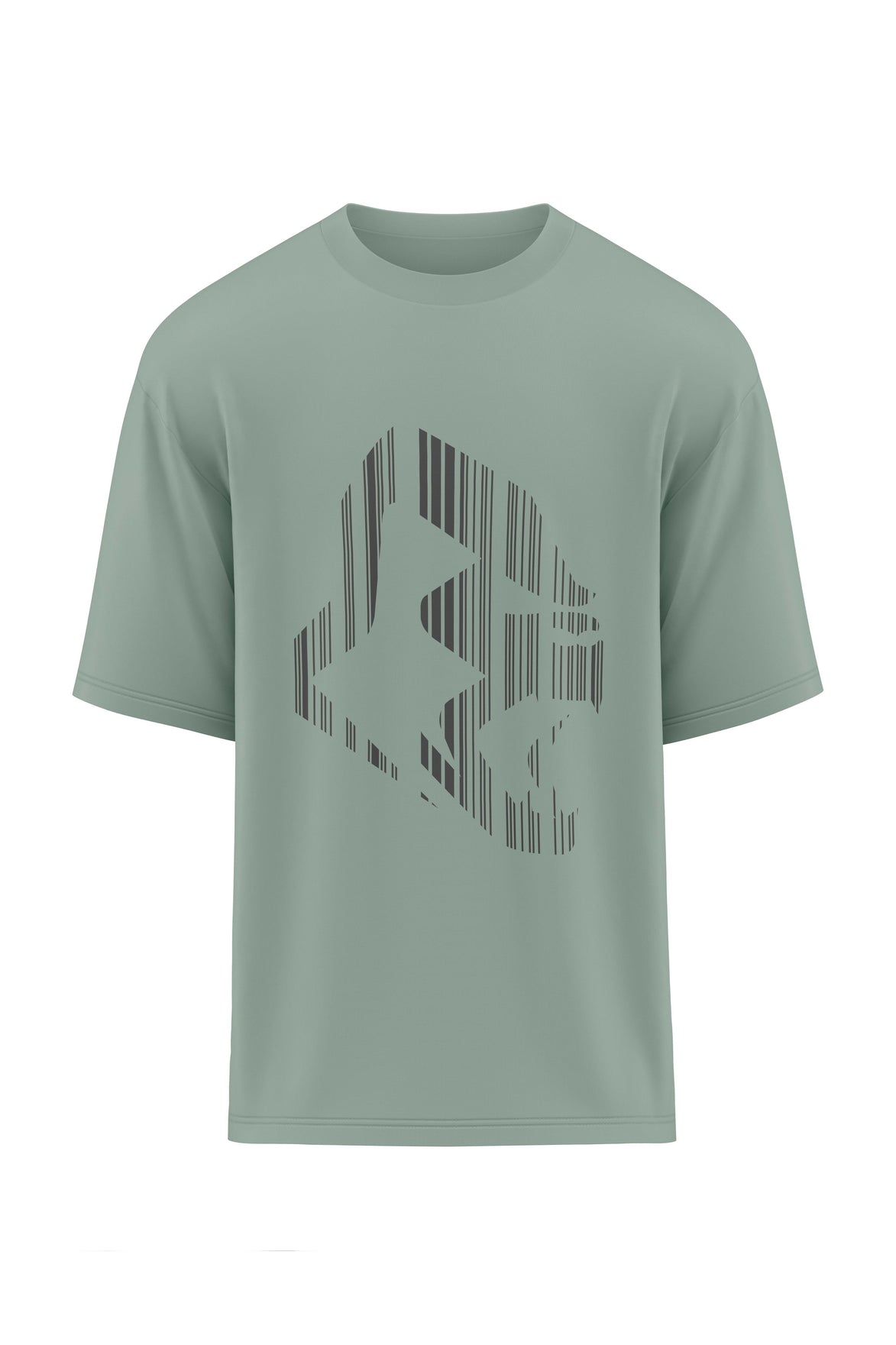 XAPE Apehead Barcoded Oversized Tee - Sage