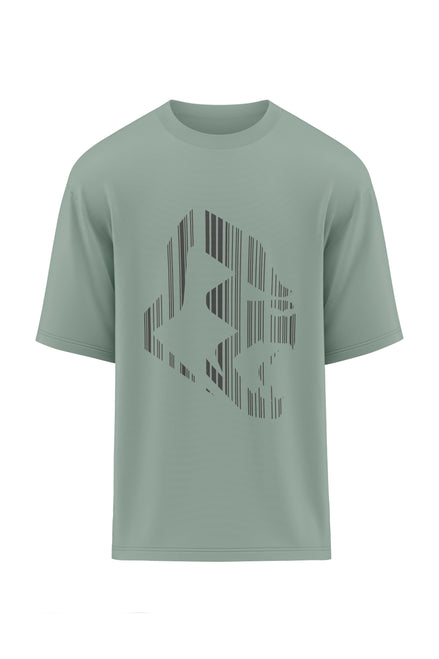 XAPE Apehead Barcoded Oversized Tee - Sage