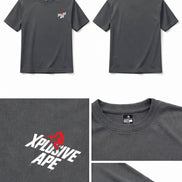 XAPE Classic Stencil Logo X Tech Tee - Charcoal