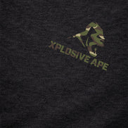 XAPE Essential Camo String Hoodie - Black