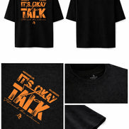 XAPE X AMC It's Okay to Talk Oversized Tee - Black