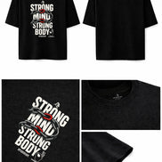 XAPE X AMC Strong Mind Strong Body Oversized Tee - Black