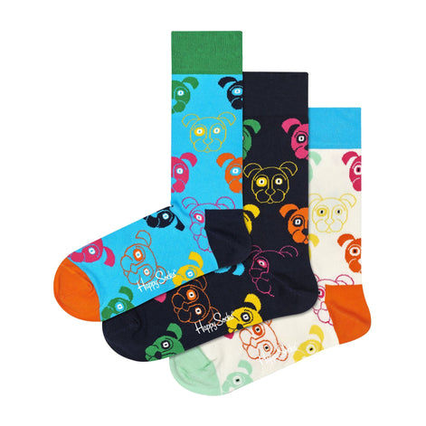 3 Pack Men's & Ladies Mixed Dog Socks Gift Set
